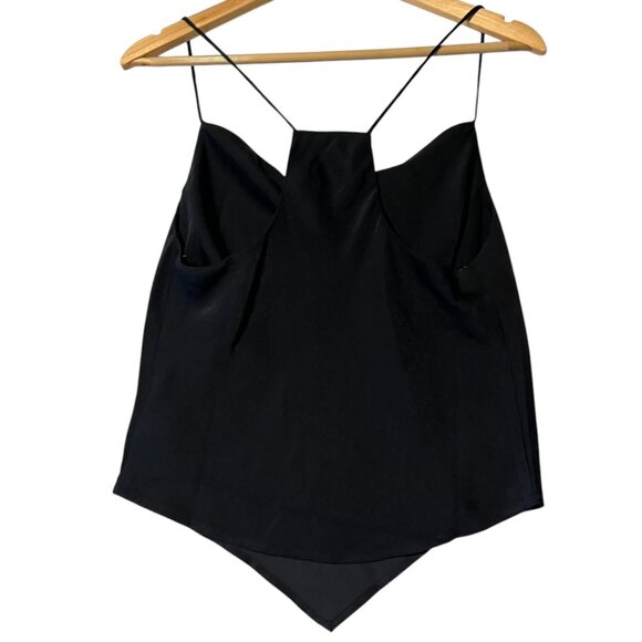 Joe's Jeans The Carrie Cami Women's M Black Casual Draped Cowl Neck‎ Sleeveless - Picture 2 of 6